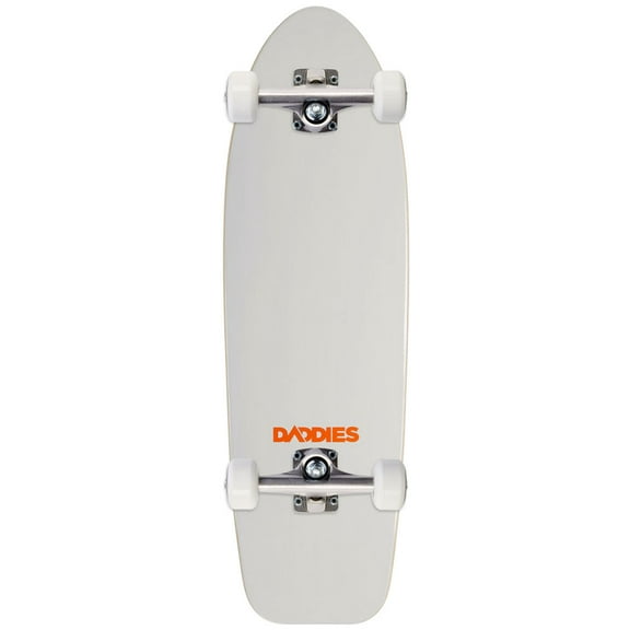 Daddies Logo Cruiser Skateboard Complete - White