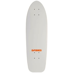 Daddies Logo Cruiser Skateboard Deck - White