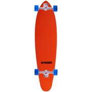 Daddies Logo Kicktail Longboard Complete - Orange