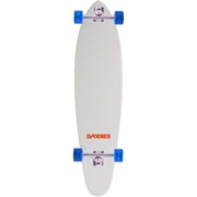 Daddies Logo Kicktail Longboard Complete - White