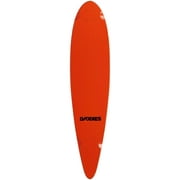Daddies Logo Pintail Longboard Deck - Orange