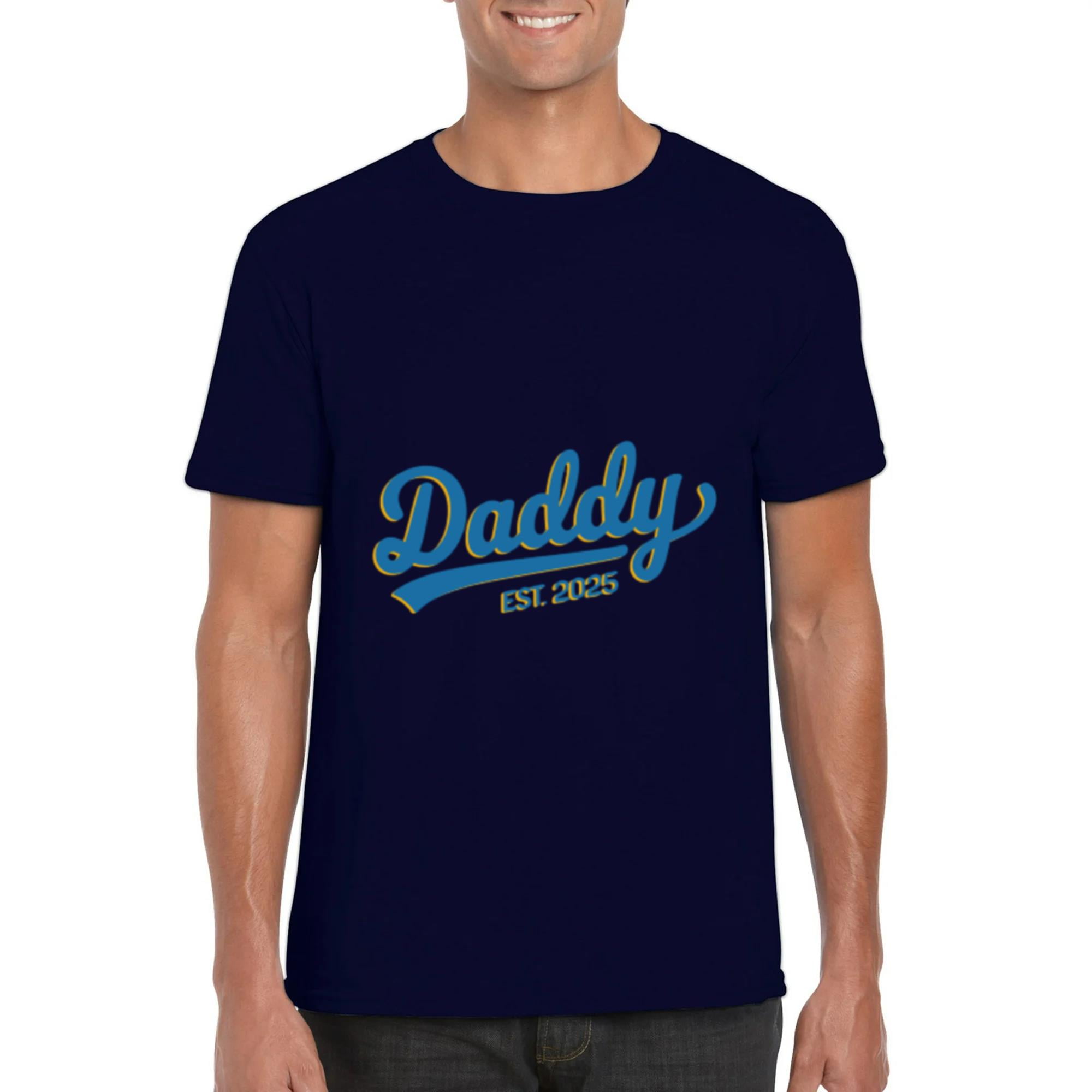 Daddy 2025 Future Father New Baby Expecting Fathers Day T-Shirt, for
