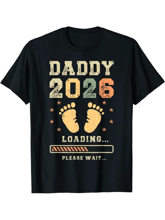 Daddy 2026 Loading, Baby Announcement, Expecting Dad to Be T-Shirt