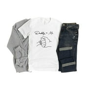 MODA CO COMPANY LIMITED Daddy And Me Retro Unisex Classic 2D T-Shirt - Vintage Dad Daughter Son Happy Fathers Day First Time Gift Tee