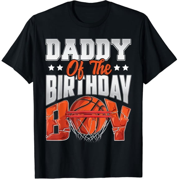 Daddy Basketball Birthday Family Baller B-Day Party T-Shirt