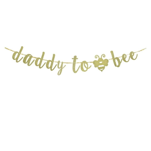 Daddy To Bee Banner, Bumble Bee Themed Party Sign, Baby Shower/Gender Reveal Party Bunting Decorations, Baby Boys Girls Birthday Party Backdrops Garlands
