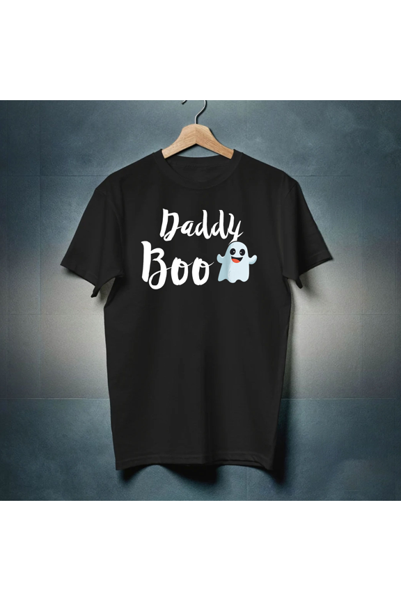 Daddy Boo, Funny Halloween Family Matching Ghost Dad Gift Unisex T-Shirt - Perfect Birthday Present, Up to Size 5XL