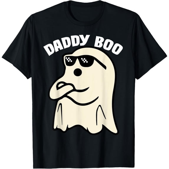 Daddy Boo Halloween Family Matching Costume Ghost Dad 2024 T-Shirt