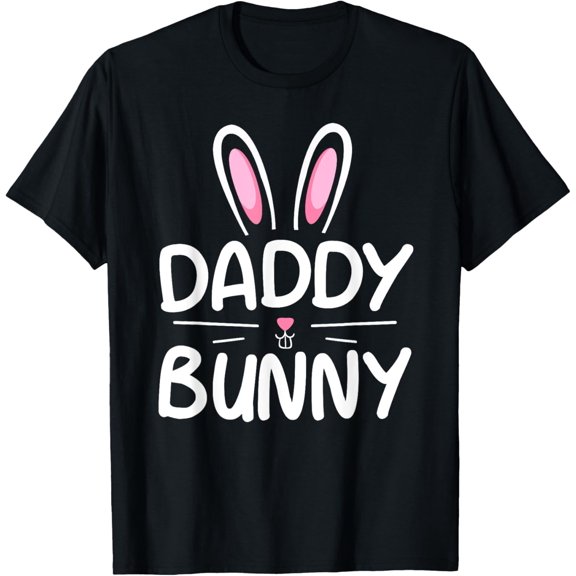 Daddy Bunny T-Shirt Matching Family Easter Shirt Dad Gift T-Shirt100% cotton