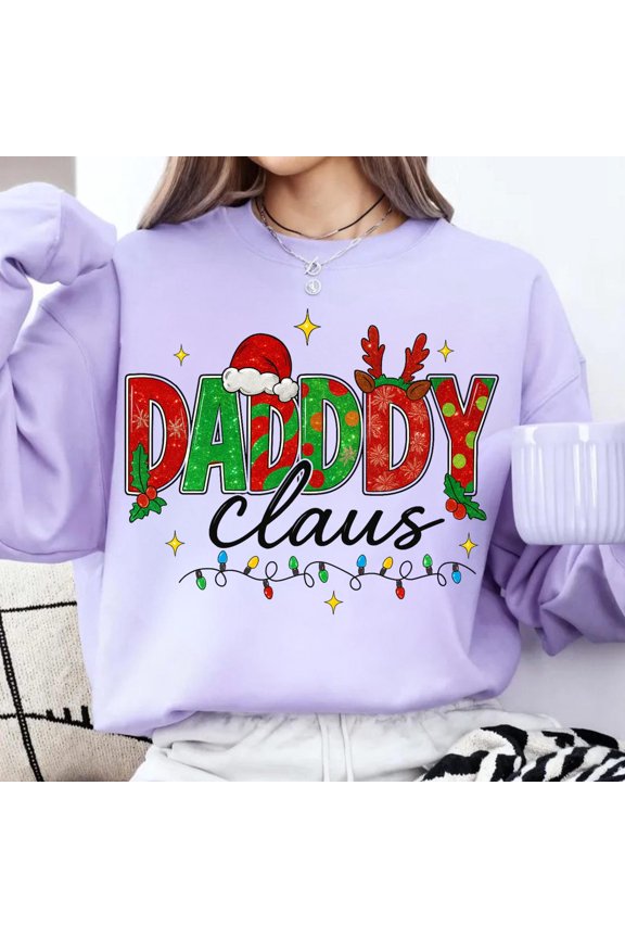 Daddy Claus : Winter Dad Shirt Design All Size S-5XL