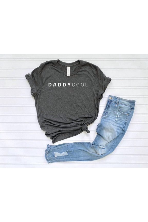 Daddy Cool Minimalist T-Best Daddy Family New Daddy Dad Birthday Present Tee, F4187