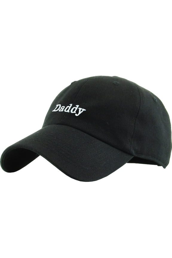 Daddy Dad Adjustable Fit Unisex Hat, Black