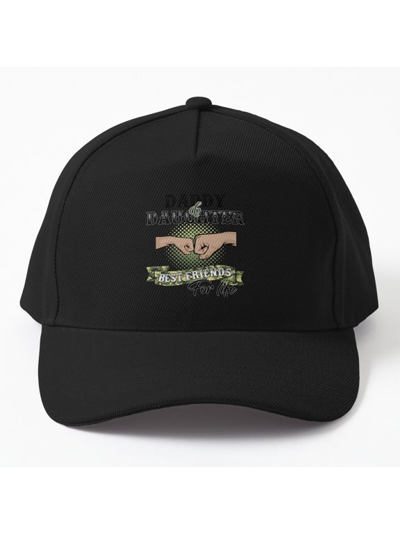Daddy Daughter BFF Baseball Hat, Father's Day Family Friendship Statement Design, Classic Cap