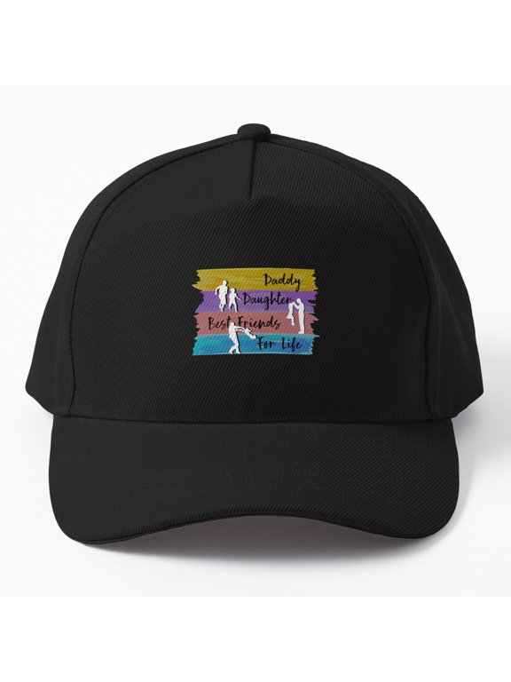 Daddy Daughter Best Friends Baseball Hat, Father's Day Family Bond Design, Classic Cap