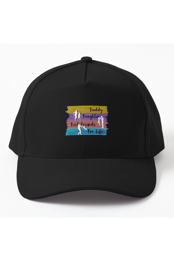 Daddy Daughter Best Friends Baseball Hat, Father's Day Family Bond Design, Classic Cap