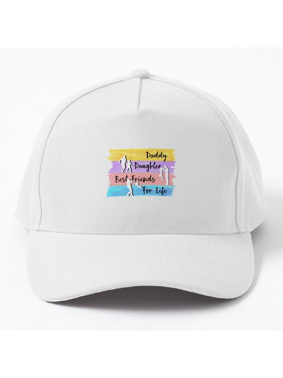 Daddy Daughter Best Friends Baseball Hat, Father's Day Family Bond Design, Classic Cap