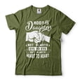thumbnail image 1 of Daddy Daughters Shirt Not Always Eye To Eye But Always Heart To Heart Shirt Cute Daddy Shirt (X-Large Military Green), 1 of 6