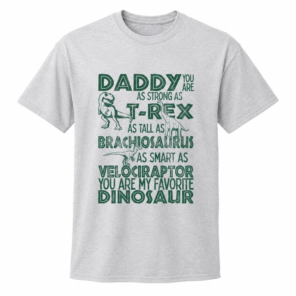 Daddy Dinosaur Graphic T-Shirt, Funny Dad Joke Unisex Classic Fit Tee ...