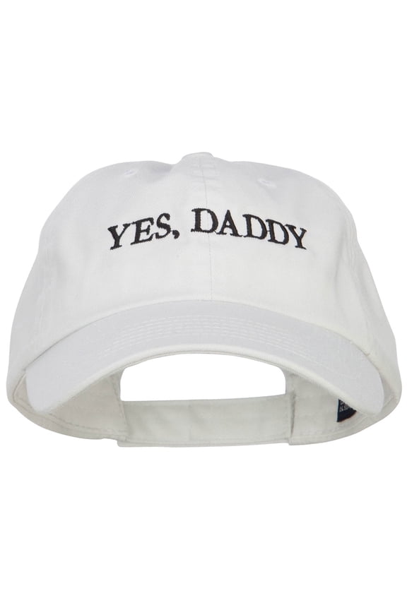 Daddy Embroidered Pet Spun Cap - White OSFM