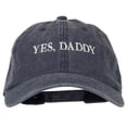 thumbnail image 1 of Daddy Embroidered Unstructured Dyed Cotton Cap - Navy OSFM, 1 of 5