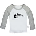 thumbnail image 1 of Daddy Engineer Funny T shirt For Baby, Newborn Babies T-shirts, Infant Tops, 0-24M Kids Graphic Tees Clothing (Long Gray Raglan T-shirt, 18-24 Months), 1 of 4
