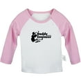 thumbnail image 1 of Daddy Engineer Funny T shirt For Baby, Newborn Babies T-shirts, Infant Tops, 0-24M Kids Graphic Tees Clothing (Long Pink Raglan T-shirt, 0-6 Months), 1 of 4
