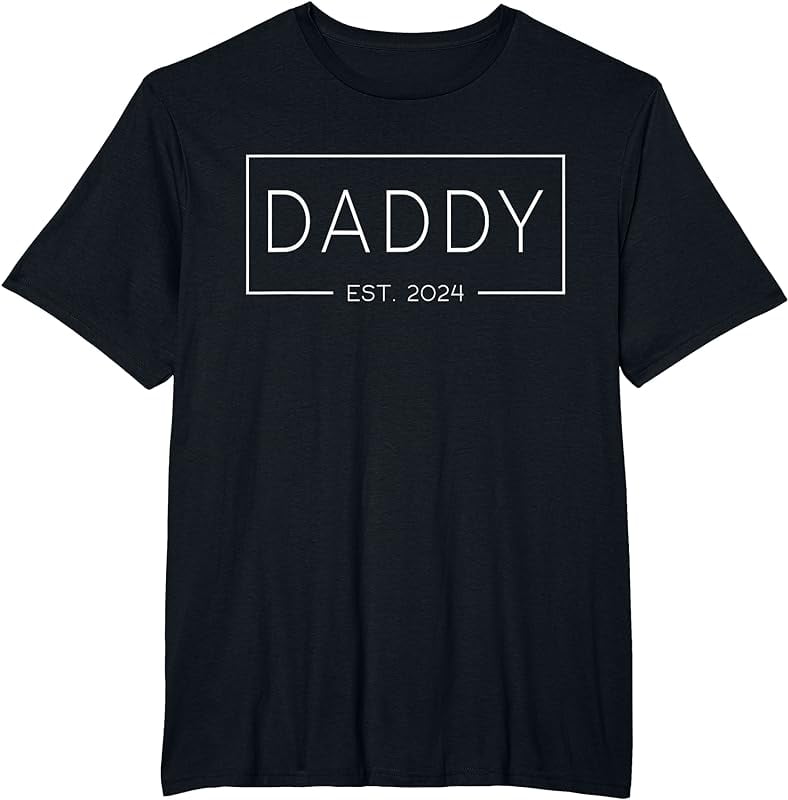 Daddy Est 2024 Promoted To Dad Father's Day 2024 New Daddy TShirt