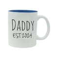 thumbnail image 1 of Daddy Established Est. 2024 11-Ounce Ceramic Sublimation Coffee Mug with Gift Box, Light Blue, 1 of 3