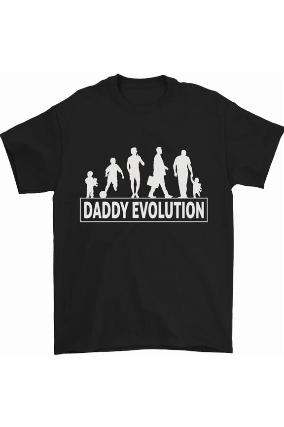 Daddy Evolution Fathers Day Mens T-Shirt 100% Cotton