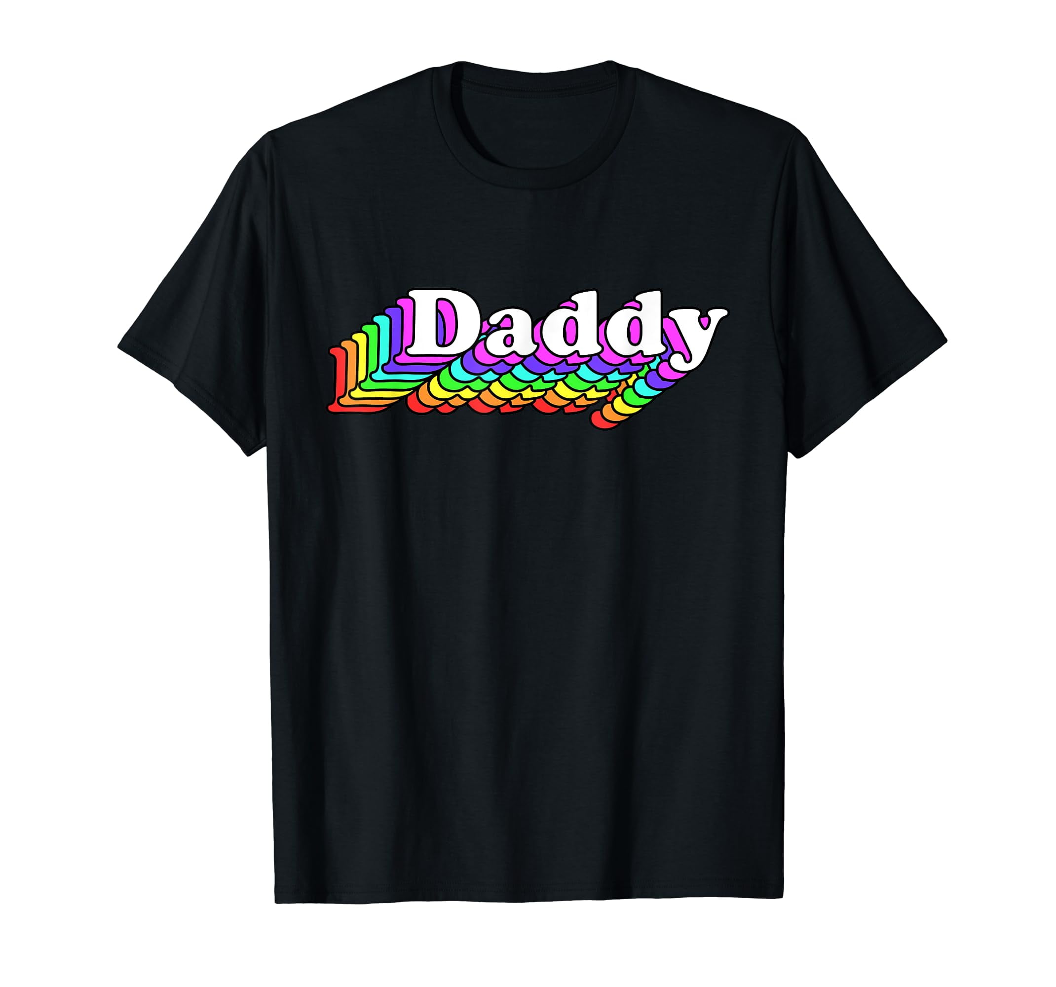 Daddy, Gay Daddy Bear, Retro LGBT Rainbow, LGBTQ Pride TShirt