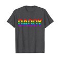 thumbnail image 1 of Daddy Gay Pride Month LGBTQ Fathers Day Rainbow Flag Queer T-Shirt Gift Dad Daddy Rainbow Papa, 1 of 4