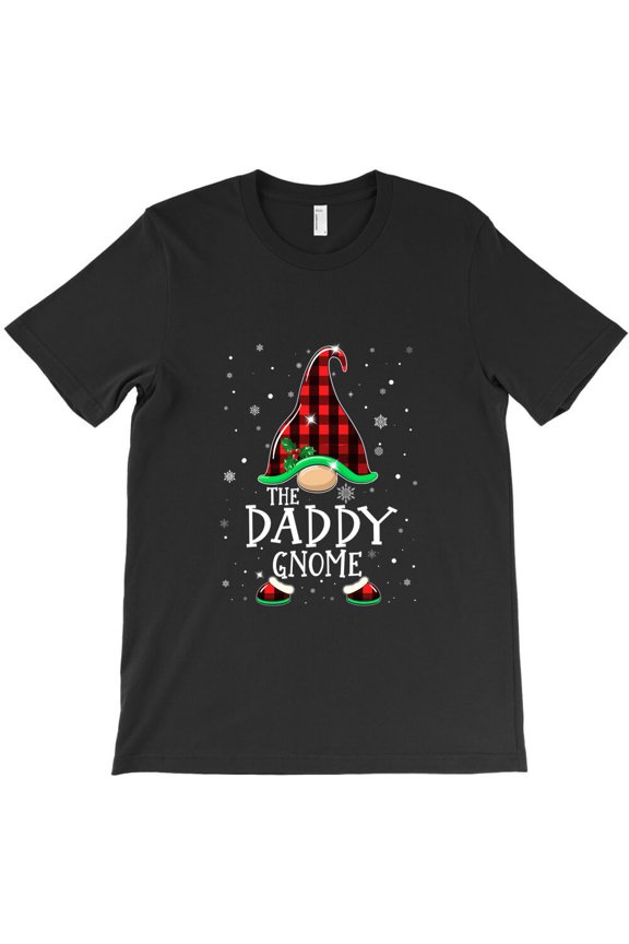 Daddy Gnome Buffalo Plaid Matching Christmas 2026 Holiday Family Pajama G24527 Unisex T-Shirt, Up to Size 5XL