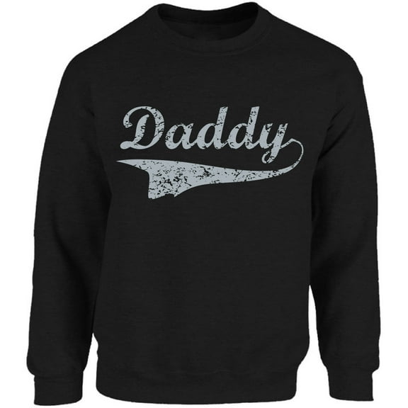 Daddy Gray Graphic Sweatshirt - Father's Day Men's Crewneck - Father's Party Sweater Gifts for Men