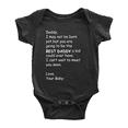 thumbnail image 1 of Daddy, I May not be Born Yet, but You are Going to be The Best Daddy Funny Baby Bodysuit For Boy Girl, 1 of 5