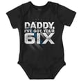 thumbnail image 1 of Daddy I've Got Your 6 Six Cop Dad Romper Boys or Girls Infant Baby Brisco Brands 12M, 1 of 6