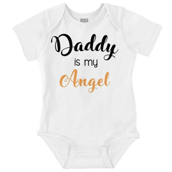Daddy Is My Angel Cute Little One Romper Boys or Girls Infant Baby Brisco Brands NB