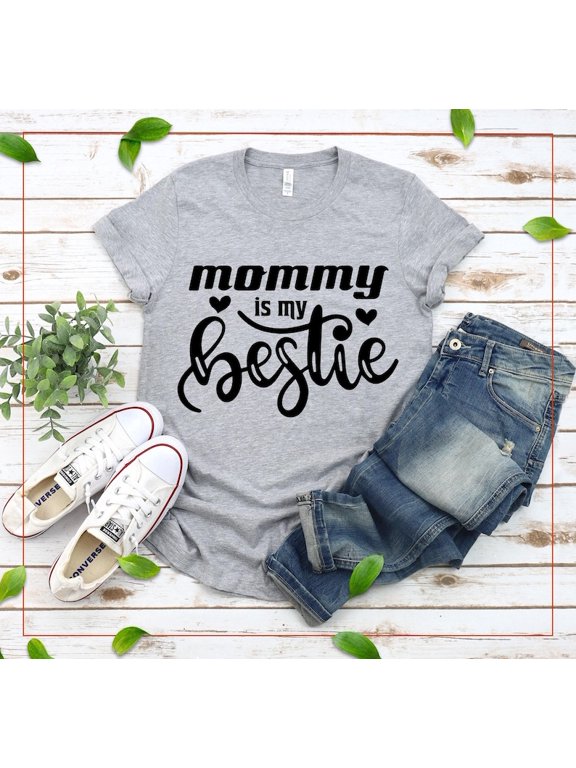 Daddy Is My Bestie, Family, Fatherhood Life, Appreciation, Dad Everyday Casual T-Shirt