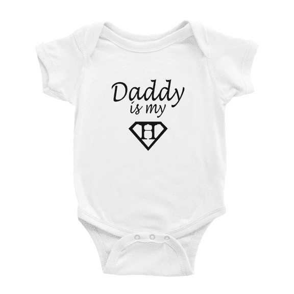 Daddy Is My Hero Funny Infant Clothes For Baby Girl