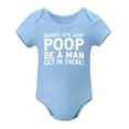 thumbnail image 1 of Daddy, It's Just Poop - Baby Clothes - Funny Newborn Bodysuit Outfits for Boys And Girls Sky Blue-style 12months, 1 of 7