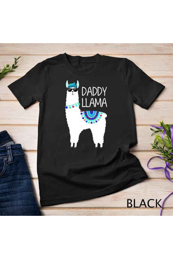 Daddy Llama Gift Shirt for Men, Papa Unisex T-shirt, up to size 5XL