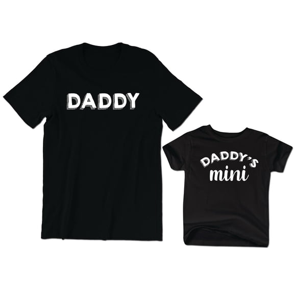 Daddy Men's T-Shirt Daddy's Mini Kids Toddler Shirt Youth Baby