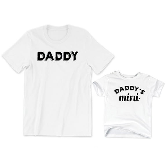 Daddy Men's T-Shirt Daddy's Mini Kids Toddler Shirt Youth Baby