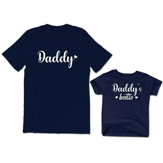 Daddy Men's T-Shirt Matching Daddy's Bestie Kids Toddler Shirt Youth Baby