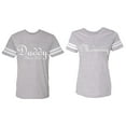 thumbnail image 1 of Daddy Mommy Since 2017 Matching Couple Cotton Jerseys (Men Heather / Women Heather) (Men L / Women L), 1 of 3