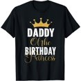thumbnail image 1 of Daddy Of The Birthday Princess Girls Party T-Shirt Black Medium, 1 of 4