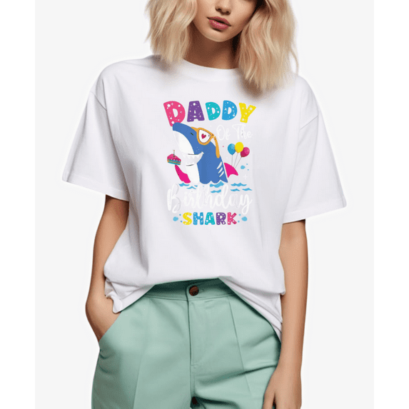 Daddy Of The Birthday Shark Family Matching Unisex T-Shirt, up to size 5XL