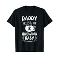 thumbnail image 1 of Daddy Of The Brewing Baby Halloween Pregnancy Announcement Black T-Shirt, 1 of 5
