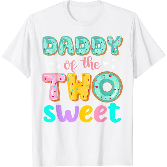 Daddy Of The Two Sweet Donut Birthday Family Theme Girl T-Shirt