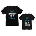 thumbnail image 1 of Daddy Of a Prince & Son Of a King Father & Toddler Boy Matching Set T-Shirts Daddy Black Large / Son Black 5/6, 1 of 8