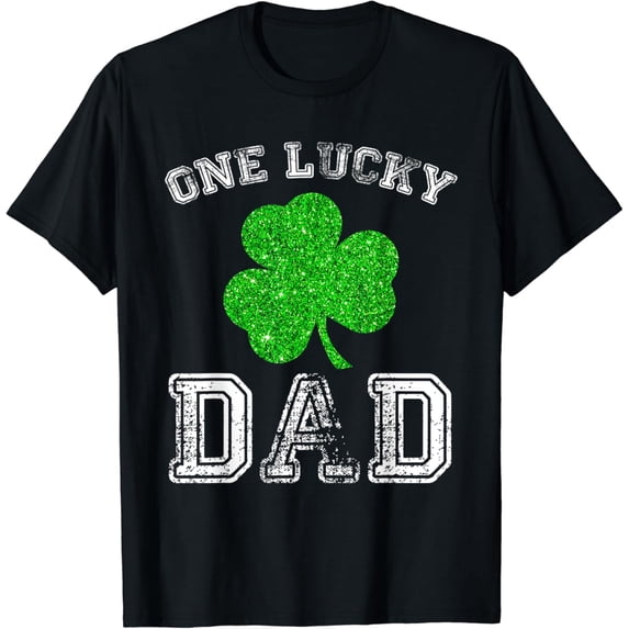 Daddy One Lucky Dad St. Patricks Day Daddy Fathers Gift T-Shirt